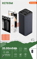 Power Bank 20.000mah Movisun R2765M, un cargador portátil de alta capacidad diseñado para cargar dispositivos exigentes como computadoras portátiles y teléfonos inteligentes de última generación