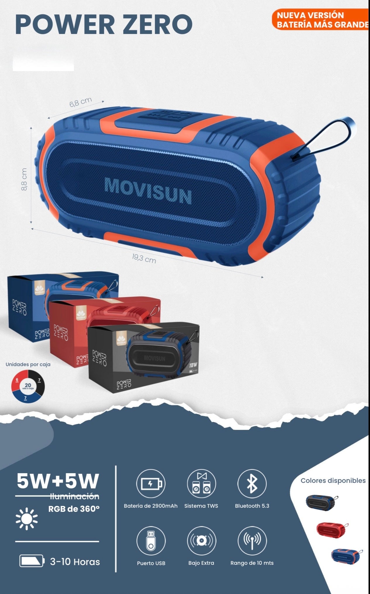 Parlante Movisun Power Zero